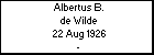 Albertus B. de Wilde