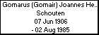 Gomarus (Gomair) Joannes Henricus Schouten