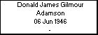 Donald James Gilmour Adamson